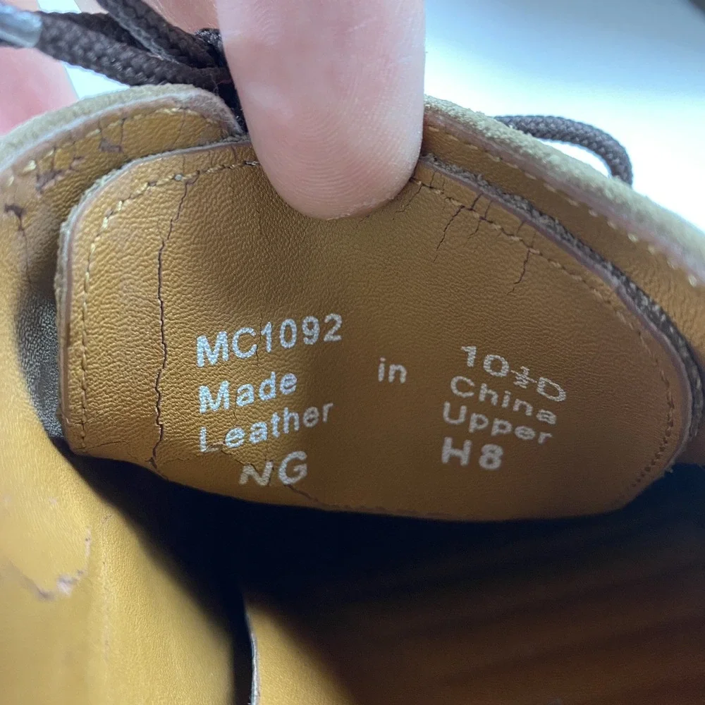 Vintage Polo Ralph Lauren Shoes Mens Size 10.5 D Brown Tan Oxford Derby Two Tone